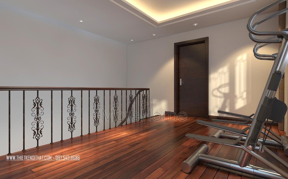 Cầu thang gỗ sắt hoa kiểu truyền thống Cầu thang gỗ sắt hoa kiểu truyền thống