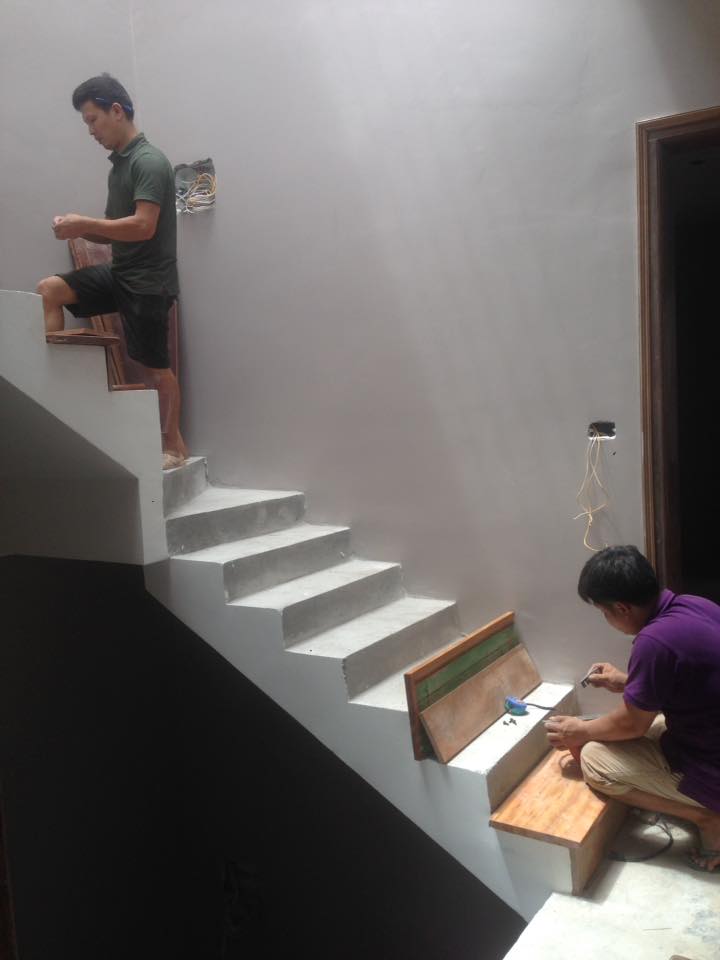 Thi công cầu thang tại Thanh Lương - Hà Nội