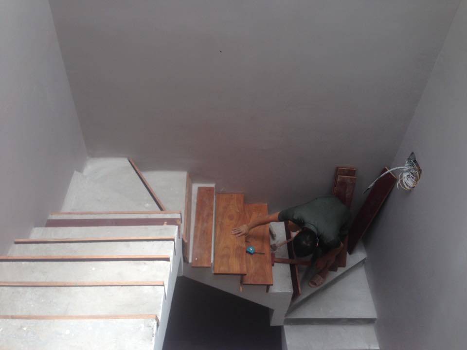 Thi công cầu thang tại Thanh Lương - Hà Nội