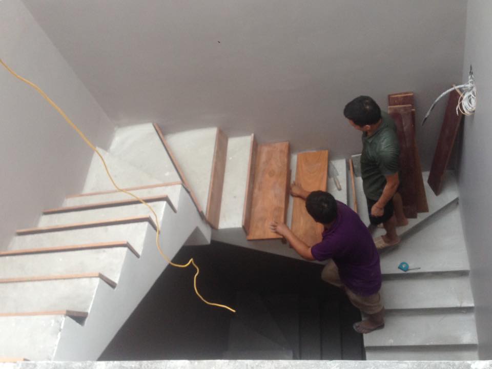Thi công cầu thang tại Thanh Lương - Hà Nội